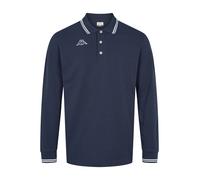 Langarmhemd KAPPA "Kappa Long Sleeve Polo KMLogo Maltax 5", Herren, Gr. L, Normalgrößen, blau (blau marine), Obermaterial: 100% Baumwolle, Hemden (65999530-L) blau marine
