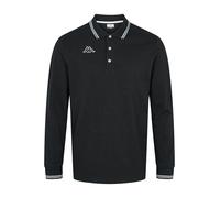 Langarmhemd KAPPA "Kappa Long Sleeve Polo Logo Maltax 5", Damen, Gr. S, Normalgrößen, schwarz, Obermaterial: 100% Baumwolle, Hemden (41563008-S) schwarz