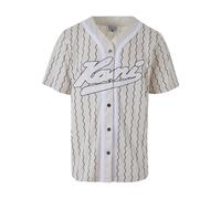 Langarmhemd KARL KANI "Karl Kani Herren", Herren, Gr. S, US-Größen, sanftes weiß, schwarz, 100% Polyester (Recycelt), normal, Hemden (45214155-S) sanftes weiß, schwarz