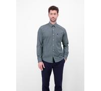 Langarmhemd LERROS, Herren, Gr. L, N-Gr, arctic blau, Web, Obermaterial: 100% Baumwolle, gemustert, regular fit hüftbedeckend, Rundhals, Hemden, mit Minimal-Print (65614601-L) arctic blau