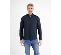 LERROS Herrenhemd in Leinen-Baumwoll-Blend - Classic Navy L