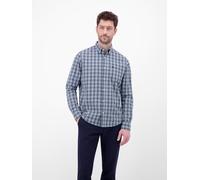 LERROS Langarmhemd Herren Regular Fit Baumwolle blau, L