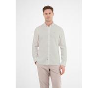 LERROS Herrenhemd in Leinen-Baumwoll-Blend - White XL