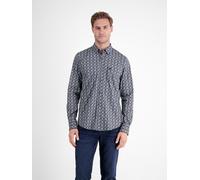 LERROS Herren Langarmhemd, modisch gemustert - Light Coffee XXL