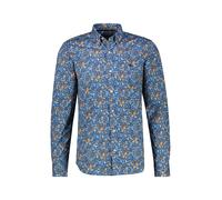 LERROS Herrenhemd FLOWERS in Übergrössen - Storm Blue 4XL