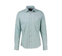LERROS Stretch-Hemd mit Printmuster - hohe Bewegungsfreiheit - Misty Blue L