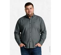 LERROS Herrenhemd mit Printmuster - Große Größen - Basil Green 4XL