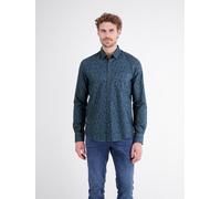 LERROS Herrenhemd mit trendigem Printdesign aus reiner Baumwolle - Classic Navy XXXL