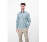 LERROS Langarmhemd Herren – Karomuster, 100% Baumwolle – Ice Blue XL