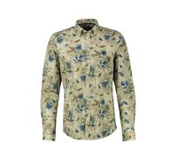 Langarmhemd LERROS "LERROS Floral designtes Herrenhemd in Übergrössen", Herren, Gr. 3XL, extraweit, weiß (foam weiß), 97% Baumwolle, 3% Elasthan, Hemden Langarmhemd (60689324-XXXL)
