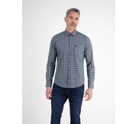 Langarmhemd LERROS "LERROS Herren Langarmhemd, modisch gemustert", Herren, Gr. L, Normal- und Kurzgrößen, scandinavian rot, 100% Baumwolle, Hemden (56797360-L) scandinavian rot