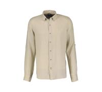 Langarmhemd LERROS "LERROS Lässiges Herren Leinenhemd, Langarm", Damen, Gr. XXL, Normalgrößen, beige (light dune beige), 100% Leinen, Hemden Langarmhemd (69330459-XXL)