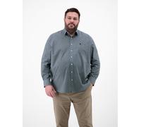 LERROS Langarmhemd Herren Regular Fit Baumwolle blau, 5XL