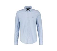 Langarmhemd LERROS "LERROS Oxfordhemd, unifarben", Herren, Gr. M, Normalgrößen, blau (light blau), 100% Baumwolle, Hemden (99818425-M) light blau
