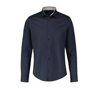 Langarmhemd LERROS "Poplinhemd, Kentkragen", Herren, Gr. 6XL, extraweit, blau (classic navy), 100% Baumwolle, Hemden (54341803-6XL) classic navy