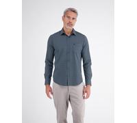 Langarmhemd LERROS "Sportliches Herrenhemd mit modernem Minimalprint-Design", Herren, Gr. XL, Normalgrößen, blau (classic navy), 100% Baumwolle, Hemden (44527651-XL) classic navy