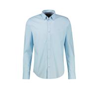 Langarmhemd LERROS "Stylisches Poplinhemd, modisch gemustert", Herren, Gr. 3XL, Normalgrößen, ice blau, 100% Baumwolle, Hemden Langarmhemd (21311144-XXXL)