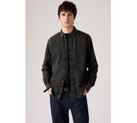 Langarmhemd LEVI'S "AUTHENTIC BUTTON DOWN", Herren, Gr. M, N-Gr, schwarz (gizmo washed schwarz), Web, Obermaterial: 100% Baumwolle, Hemden, mit Ton-in-Ton Logostickerei auf der Brust (25499756-M) gizm
