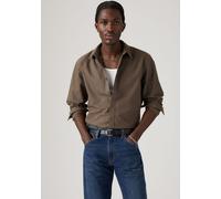 Langarmhemd LEVI'S "AUTHENTIC BUTTON DOWN", Herren, Gr. S, N-Gr, khaki grün garment, Web, Obermaterial: 100% Baumwolle, Hemden, mit Ton-in-Ton Logostickerei auf der Brust (13948130-S) khaki grün garme