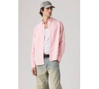 Langarmhemd LEVI'S "AUTHENTIC BUTTON DOWN", Herren, Gr. XXL, N-Gr, au natural garment dye, Web, Obermaterial: 100% Baumwolle, Hemden, mit Ton-in-Ton Logostickerei auf der Brust (22399151-XXL) au natur