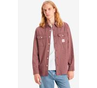 Langarmhemd LEVI'S "CLASSIC WORKER -WORKWEAR REDS", Damen, Gr. XL, N-Gr, rot (una plaid rot mahoga), Web, Obermaterial: 100% Baumwolle, kariert, Hemden Langarmhemd, mit 2 verschließbaren Brusttaschen