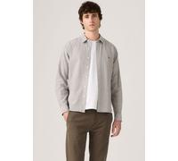 Langarmhemd LEVI'S "CLS BATTERY HM SHIRT - STANDARD", Herren, Gr. M, N-Gr, grau (olive night), Web, Obermaterial: 100% Baumwolle, normal hüftbedeckend, Hemden, mit abgerundetem Saum (71365007-M) olive