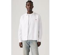 Langarmhemd LEVI'S "CLS BATTERY HM SHIRT - STANDARD", Herren, Gr. S, N-Gr, weiß (hellweiß), Web, Obermaterial: 100% Baumwolle, unifarben, normal hüftbedeckend, Hemden, mit abgerundetem Saum (55623027-