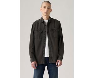 Langarmhemd LEVI'S "JACKSON WORKER", Herren, Gr. M, N-Gr, cosmo washed schwarz, Cord, Obermaterial: 100% Baumwolle, Hemden (59498250-M) cosmo washed schwarz