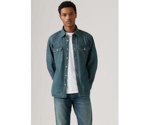 Langarmhemd LEVI'S "JACKSON WORKER", Herren, Gr. S, N-Gr, blau (chopper schwarz wash), Cord, Obermaterial: 100% Baumwolle, Hemden (99398106-S) chopper schwarz wash