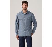 Langarmhemd LEVI'S "JACKSON WORKER", Herren, Gr. XL, N-Gr, blau (navy tricolor grindl), Cord, Obermaterial: 100% Baumwolle, Hemden (75916246-XL) navy tricolor grindl