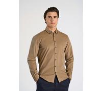 Langarmhemd LINDBERGH "Cordhemd Relaxed Fit", Herren, Gr. M, Normalgrößen, beige (sand), Obermaterial: 100% Baumwolle, Hemden (73566016-M) sand