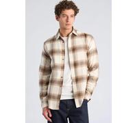 Langarmhemd LINDBERGH "Freizeithemd (Langarm) Relaxed Fit", Herren, Gr. M, Normalgrößen, beige (ivory), Obermaterial: 100% Baumwolle, Hemden (78330558-M) ivory