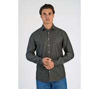 Langarmhemd LINDBERGH "Freizeithemd (Langarm) Relaxed Fit", Herren, Gr. XL, Normalgrößen, schwarz, Obermaterial: 98% Baumwolle, 2% Elasthan, Hemden (62628947-XL) schwarz