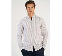 Businesshemd LINDBERGH "Lindbergh Oxford-Hemd", Herren, Gr. L, Normalgrößen, dk stone, Obermaterial: 98% Baumwolle, 2% Elasthan, Hemden (60714557-L) dk stone