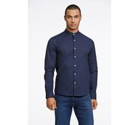 Lindbergh Slim Fit Hemd dunkelblau, Einfarbig