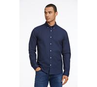 Businesshemd LINDBERGH "Lindbergh Oxford-Hemd", Herren, Gr. S, Normalgrößen, blau (navy mix), Obermaterial: 97% Baumwolle, 3% Elasthan, Hemden (23520843-S) navy mix
