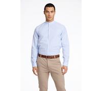 Langarmhemd LINDBERGH, Herren, Gr. XXL, N-Gr, blau (lt blau mix), Stoff, Obermaterial: 97% Baumwolle, 3% Elasthan, slim fit normal, Rundhals, mit Knöpfen 2-Knopf-Manschette mit Knöpfen, Hemden, mit St