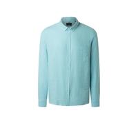 Langarmhemd MAERZ MUENCHEN "Maerz Muenchen 740200 Langarmhemd Herren Bekleidung", Herren, Gr. 41/42, EURO-Größen, tuerkis, 100% Leinen, Hemden (46180808-42) tuerkis