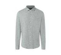 Langarmhemd MAERZ MUENCHEN "Maerz Muenchen 742901 Langarmhemd Herren Bekleidung", Herren, Gr. 41/42, EURO-Größen, grau (gruen), 100% Baumwolle, Hemden (40379033-42) gruen