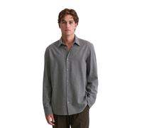 Langarmhemd MARC O'POLO "aus Bio-Baumwoll-Flanell", Herren, Gr. XXL, Normalgrößen, multi, grau melange, Obermaterial: 100% Baumwolle, kariert, figurbetont normal, Doppelmanschette, Hemden (36961919-XX