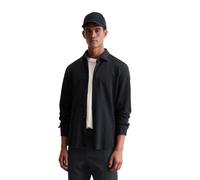 Marc OߴPolo Herren Hemd aus Bio-Baumwolle Shaped Fit, Blau (Dark Navy), XXL