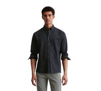 Langarmhemd MARC O'POLO "aus Bio-Baumwolle-Lyocell-Mix" Gr. XS, Normalgrößen, blau Herren Hemden Langarm (55879313-XS)