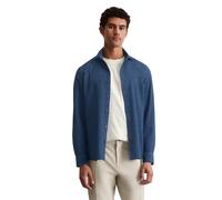 Marc O'Polo Herren Hemd aus Bio-Baumwolle Shaped Fit, Blau (Multi/Dark Navy), M