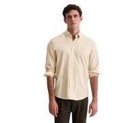 Langarmhemd MARC O'POLO "aus reiner Bio-Baumwolle", Herren, Gr. 3XL, Normalgrößen, light oat, Obermaterial: 100% Baumwolle, unifarben, slim fit normal, Doppelmanschette, Hemden (40081023-XXXL) light o
