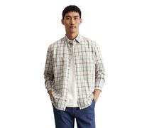 Langarmhemd MARC O'POLO "aus reiner Bio-Baumwolle", Herren, Gr. XXL, Normalgrößen, bunt (bright grün), Obermaterial: 100% Baumwolle, kariert, regular fit normal, Doppelmanschette, Hemden (86342845-XXL