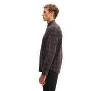Langarmhemd MARC O'POLO "aus samtigen Bio-Baumwoll-Twill", Herren, Gr. 3XL, Normalgrößen, braun (schwarz braun), Obermaterial: 100% Baumwolle, kariert, regular fit normal, Manschette, Hemden (99247320