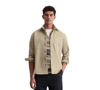 Langarmhemd MARC O'POLO "aus softem Bio-Baumwoll-Twill", Herren, Gr. 3XL, Normalgrößen, pure cashmere, Obermaterial: 100% Baumwolle, unifarben, regular fit normal, Manschette, Hemden (48150320-XXXL) p