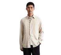 Langarmhemd MARC O'POLO "aus softem TENCEL™ Lyocell", Herren, Gr. XL, Normalgrößen, grau (misty grau), Obermaterial: 100% Lyocell, unifarben, figurbetont normal, Doppelmanschette, Hemden (32111352-XL)