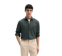 Langarmhemd MARC O'POLO "aus strukturierter Bio-Baumwolle", Herren, Gr. XXL, Normalgrößen, skipping stone, Obermaterial: 100% Baumwolle, unifarben, regular fit normal, Doppelmanschette, Hemden (616182