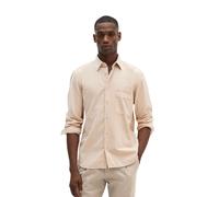Langarmhemd MARC O'POLO "aus weicher Bio-Baumwolle", Herren, Gr. 3XL, Normalgrößen, beige (linen beige), Obermaterial: 100% Baumwolle, unifarben, regular fit normal, Doppelmanschette, Hemden (43596940
